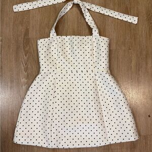 Show Po Black and White Polka Dot Mini Dress Size 10